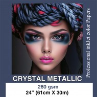 CRISTAL METALLIC - 24"(61cm)*30m - 260gsm