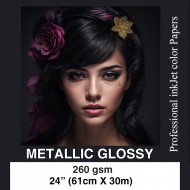 GLOSSY METALLIC - 24"(61cm)*30m - 260gsm GLOSSY METALLIC - 24"(61cm)*30m - 260gsm