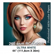 RC Photo Paper - 44"(1.118cm)*30m -  LUSTER - 260gsm