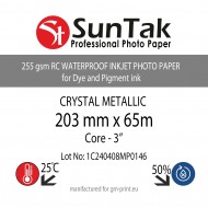 CRISTAL METALLIC -8" (203mm)* 65m - 255gsm