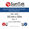 SunTak - RC Photo Paper - 12" (305mm)* 100m - PRO_SATIN - 240gsm